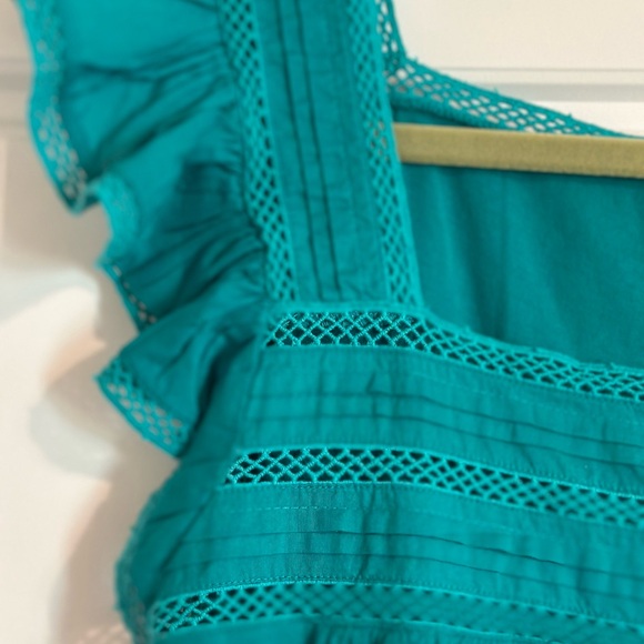 LOFT Square Neck Ruffle Sleeve Top - Picture 6 of 6